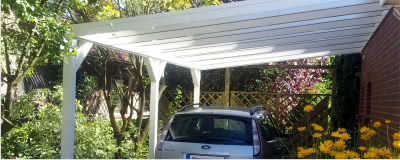 Anbaucarports aus Aluminium