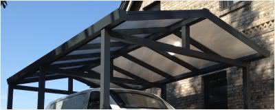 Satteldachcarports aus Aluminium