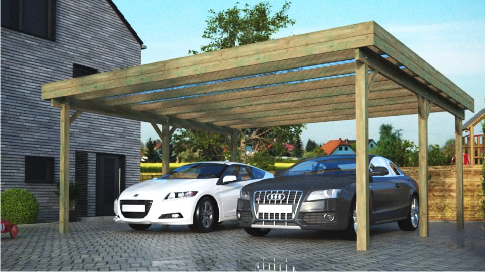 Carport aus Holz