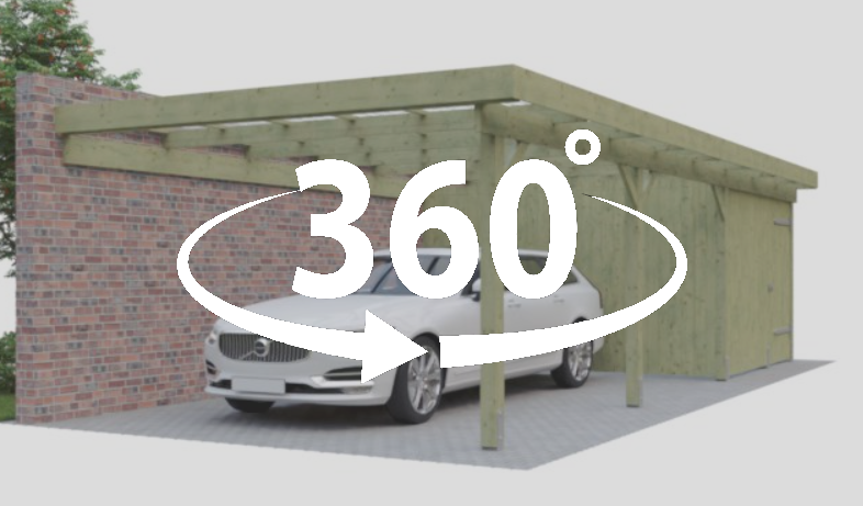 360 Grad Ansicht vom HD Carport