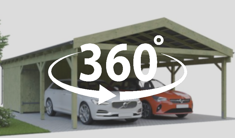 360 Grad Ansicht vom HD Carport